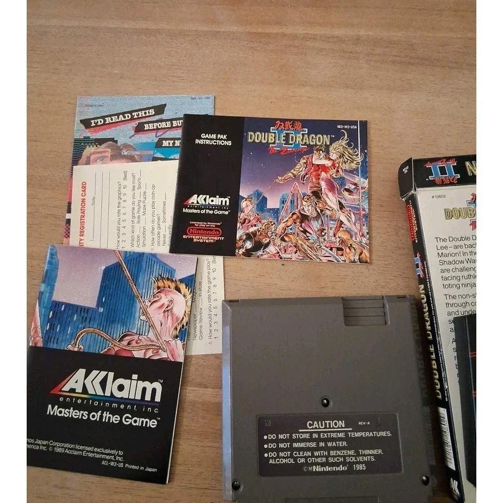 Double Dragon II: The Revenge- Nintendo Entertainment System NES, 1989 .Japan